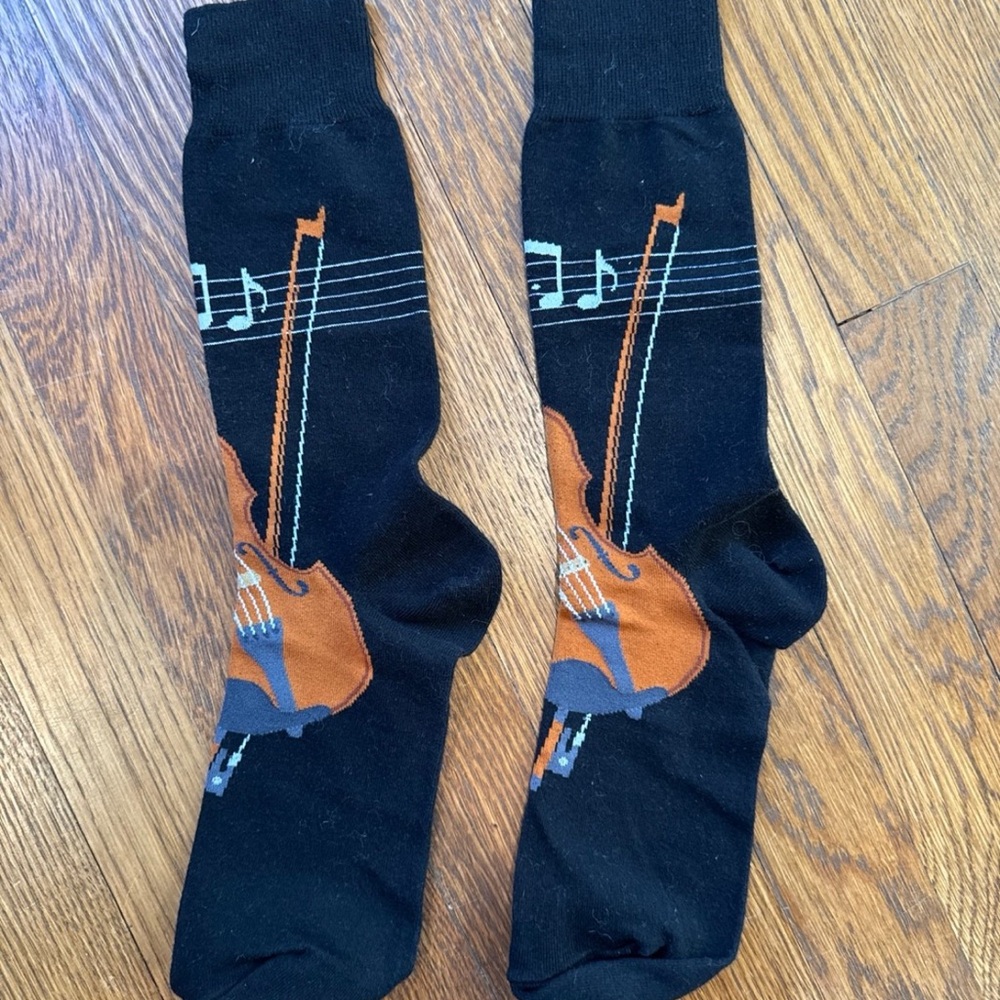 Musical Instrument Design Black Socks